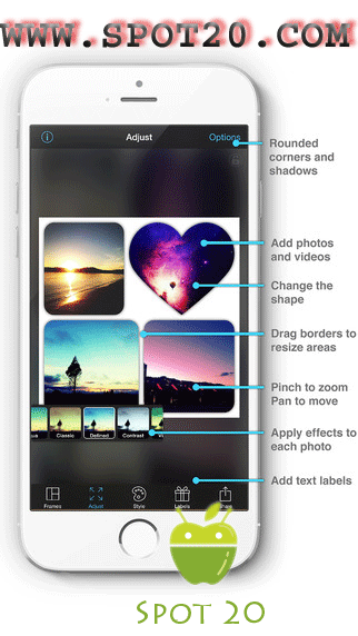 تطبيق بايك فريم PicFrame للايفون