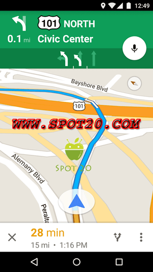 تطبيق غوغل مابس Google Maps للاندرويد