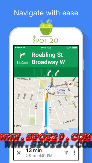تطبيق غوغل مابس Google Maps للايفون