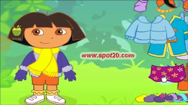 لعبة تلبيس دورا Dora للاندرويد من العاب تلبيس بنات ومكياج مجانا