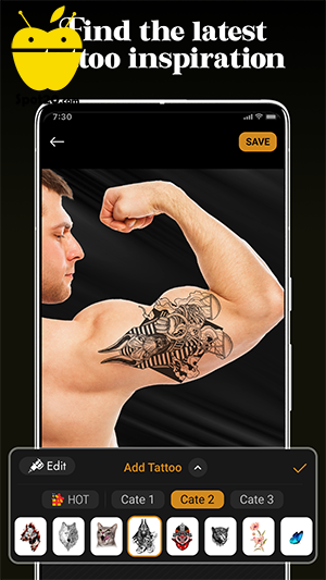 Tattoo Maker برنامج الوشم على الجسم للاندرويد,برنامج تاتو للاندرويد
