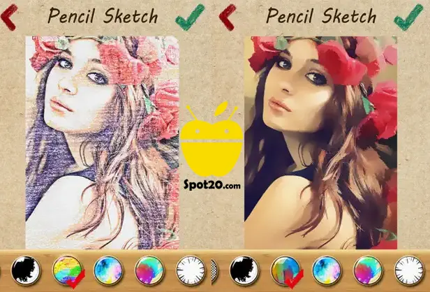 تطبيق Pencil Sketch 2 برنامج يحول الصورة لرسمه قديمة,برنامج يخلي الصوره رسمه